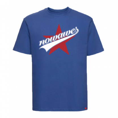Allstar T-Shirt Blau mit rotem Stern // Nowawes T-Shirt mit Allstars Design