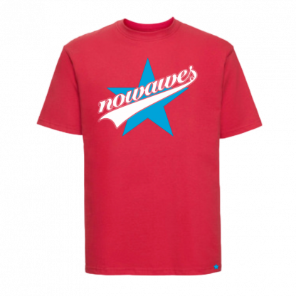 Allstar T-Shirt Rot mit blauem Stern // Nowawes T-Shirt mit Allstars Design